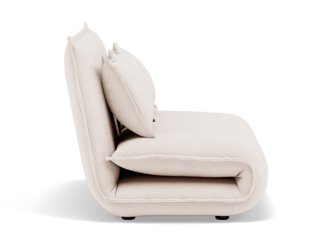 Banquette 2 places convertible clic-clac en velours côtelé Candice Banquette 2 places convertible clic-clac en velours côtelé Candice