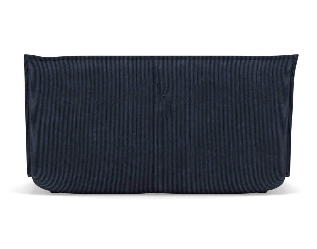 Banquette 2 places convertible clic-clac en velours côtelé Candice