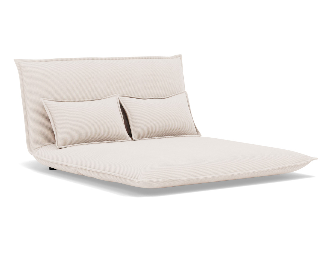 Banquette 2 places convertible clic-clac en velours côtelé Candice Banquette 2 places convertible clic-clac en velours côtelé Candice