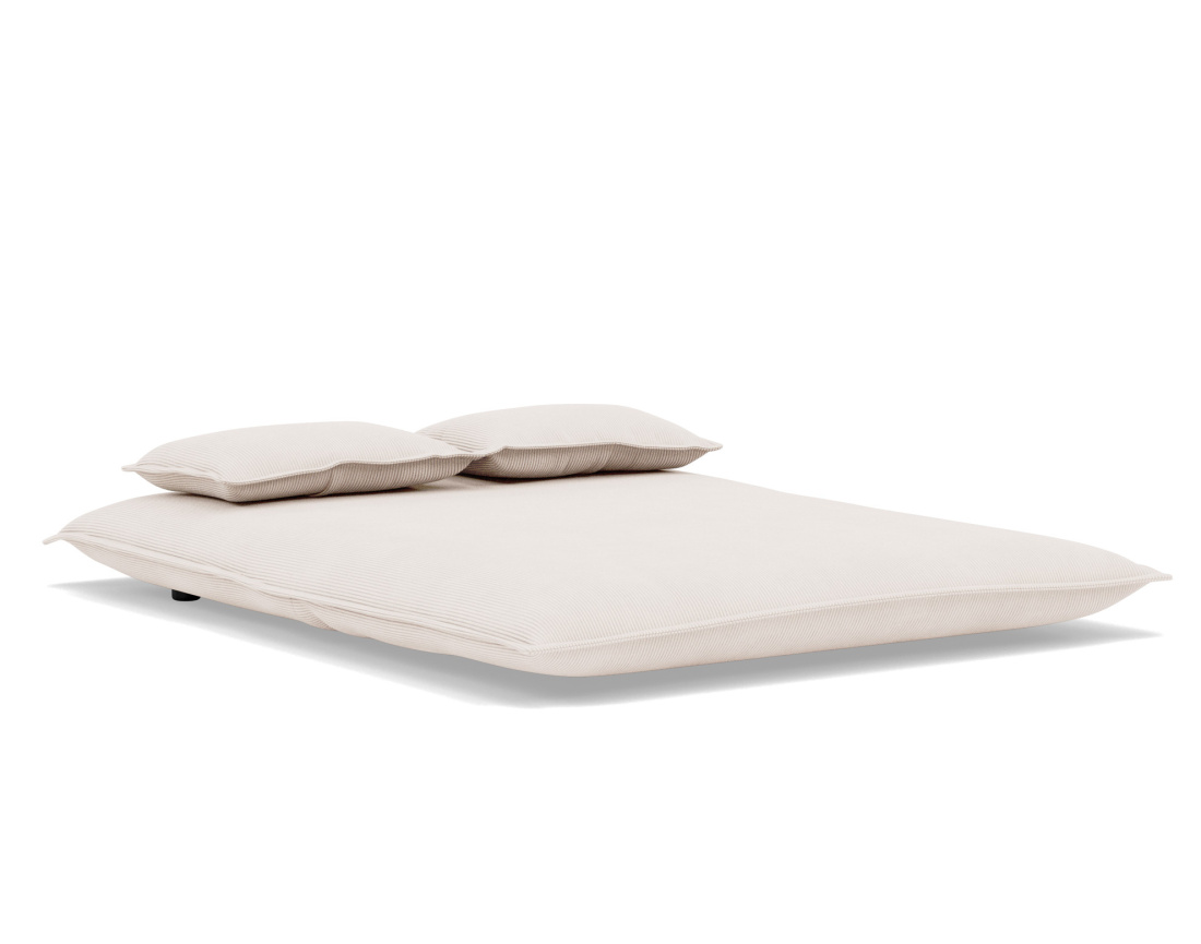 Banquette 2 places convertible clic-clac en velours côtelé Candice Banquette 2 places convertible clic-clac en velours côtelé Candice