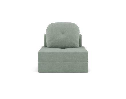Fauteuil convertible déplimousse en tissu bouclette Edna