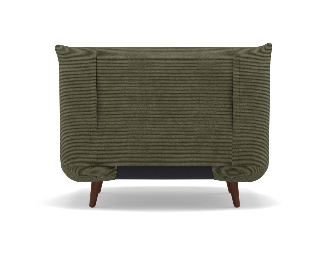 Banquette convertible clic-clac 1 place en velours côtelé Lumi