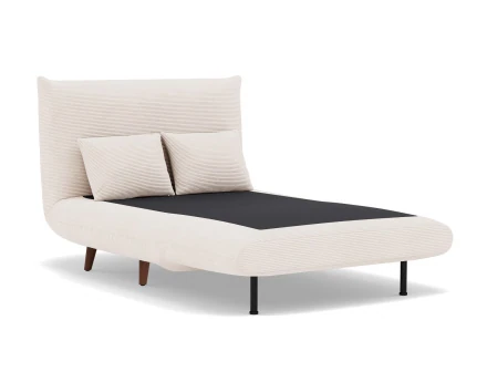 Banquette convertible clic-clac 1 place en velours côtelé Lumi