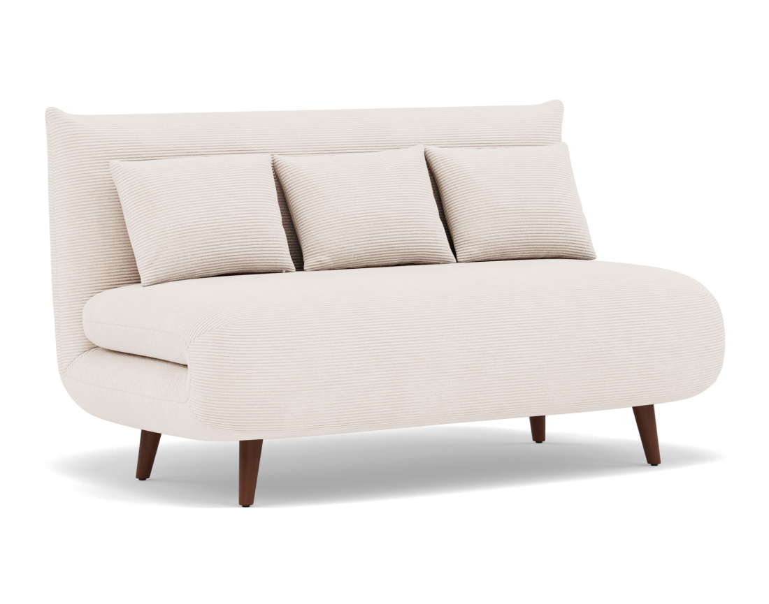 Banquette convertible clic-clac 2 places en velours côtelé Lumi Banquette convertible clic-clac 2 places en velours côtelé Lumi