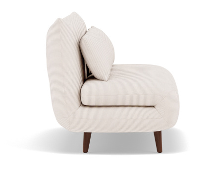 Banquette convertible clic-clac 2 places en velours côtelé Lumi