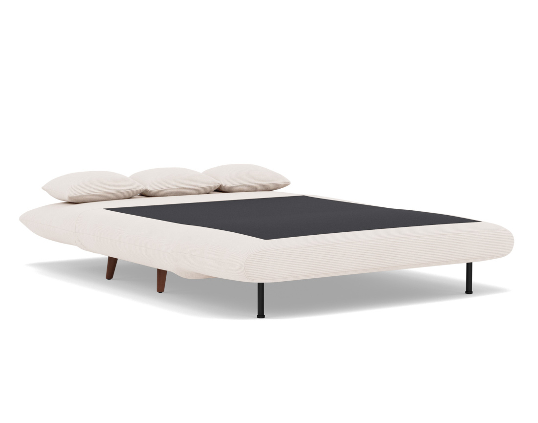 Banquette convertible clic-clac 2 places en velours côtelé Lumi Banquette convertible clic-clac 2 places en velours côtelé Lumi