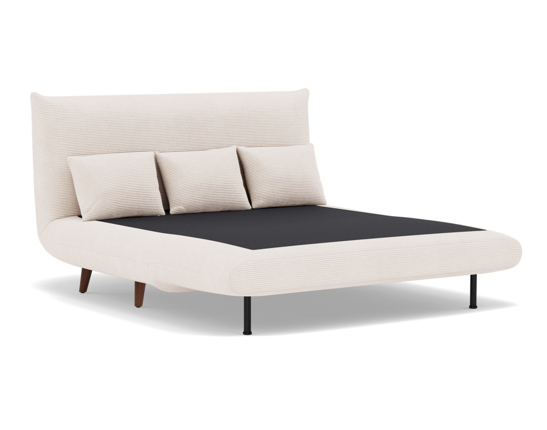 Banquette convertible clic-clac 2 places en velours côtelé Lumi Banquette convertible clic-clac 2 places en velours côtelé Lumi