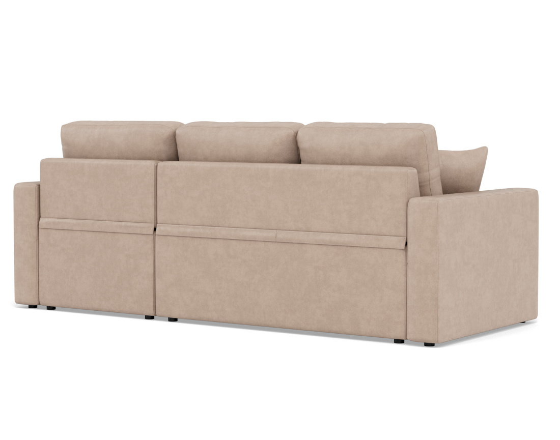 Canapé d'angle réversible 4 places convertible avec coffre en simili Cyrus Canapé d'angle réversible 4 places convertible avec coffre en simili Cyrus