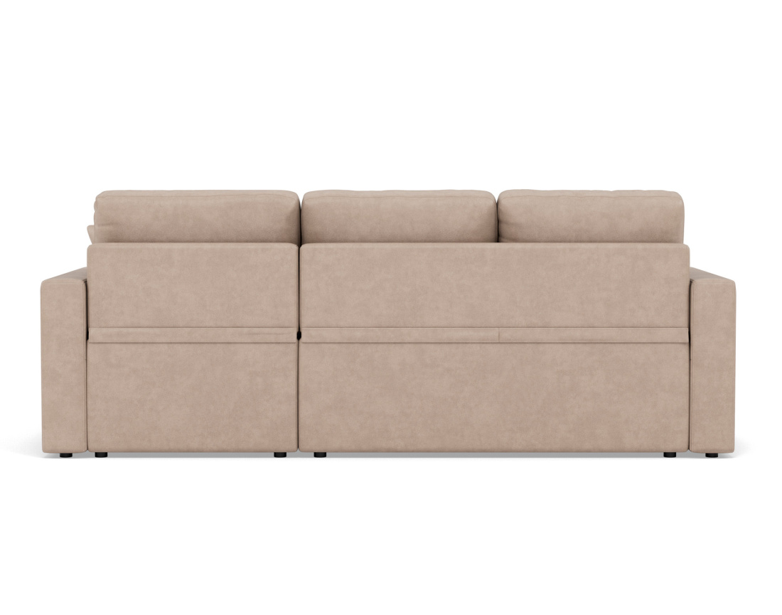 Canapé d'angle réversible 4 places convertible avec coffre en simili Cyrus Canapé d'angle réversible 4 places convertible avec coffre en simili Cyrus