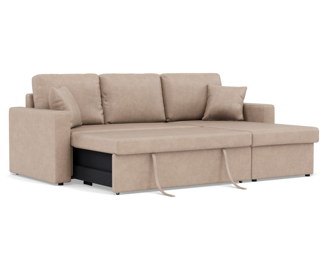 Canapé d'angle réversible 4 places convertible avec coffre en simili Cyrus Canapé d'angle réversible 4 places convertible avec coffre en simili Cyrus