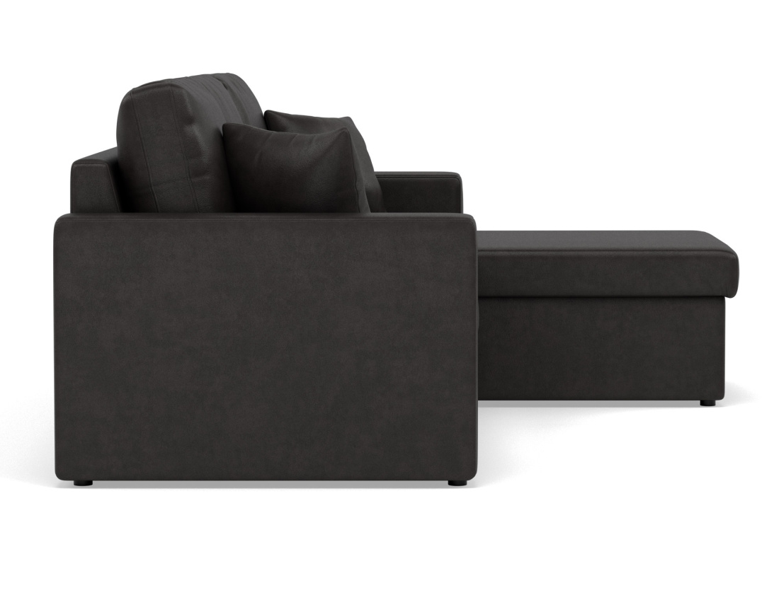 Canapé d'angle réversible 4 places convertible avec coffre en simili Cyrus