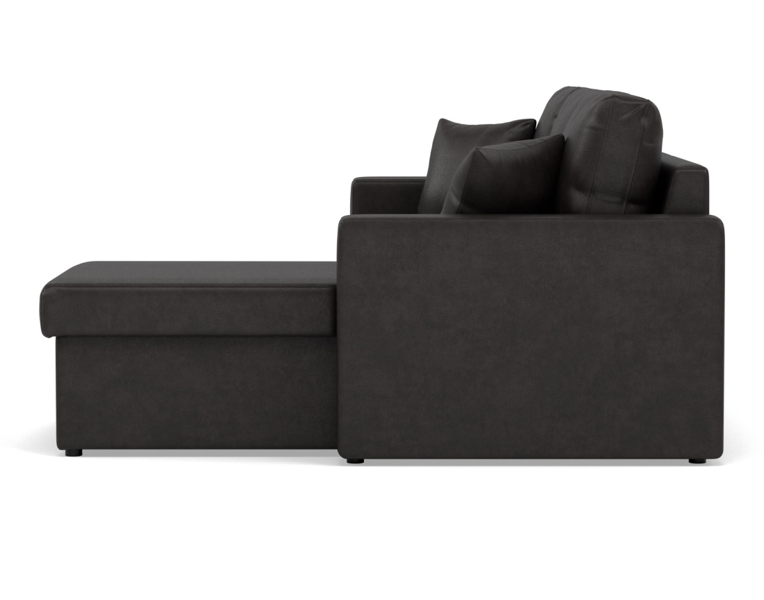 Canapé d'angle réversible 4 places convertible avec coffre en simili Cyrus