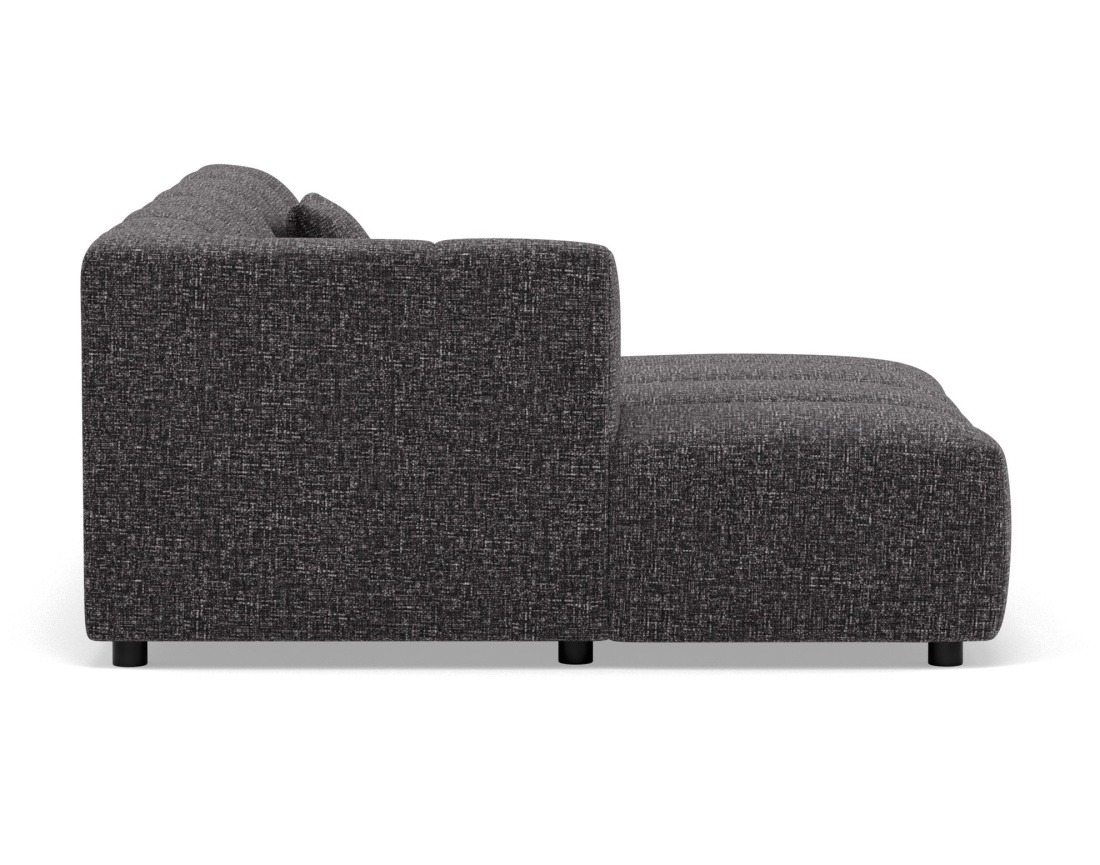 Canapé d'angle gauche 4 places sans accoudoir en tissu texturé Curtis Canapé d'angle gauche 4 places sans accoudoir en tissu texturé Curtis