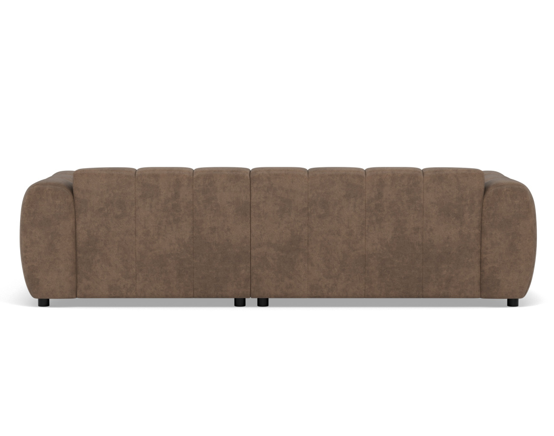 Canapé d'angle droit 4 places en simili Curtis