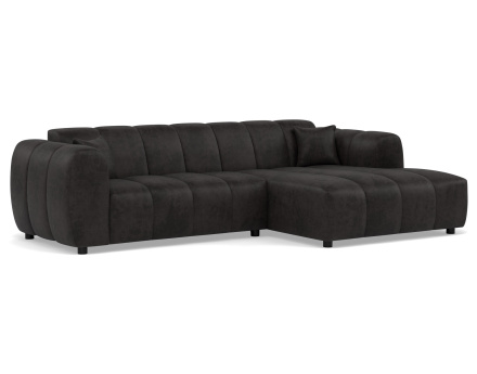 Canapé d'angle droit 4 places en simili Curtis