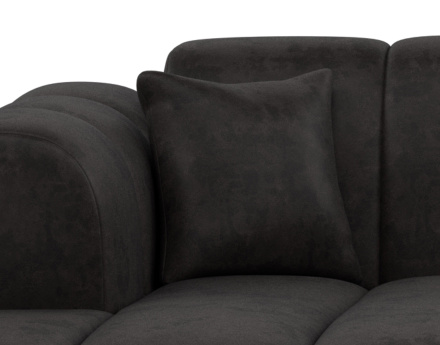 Canapé d'angle gauche 4 places en simili Curtis