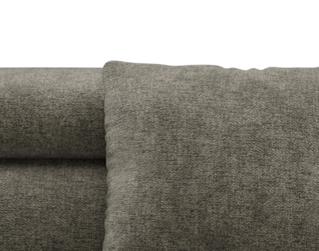 Canapé d'angle droit 5 places convertible avec coffre et têtières réglables en velours texturé Margaux