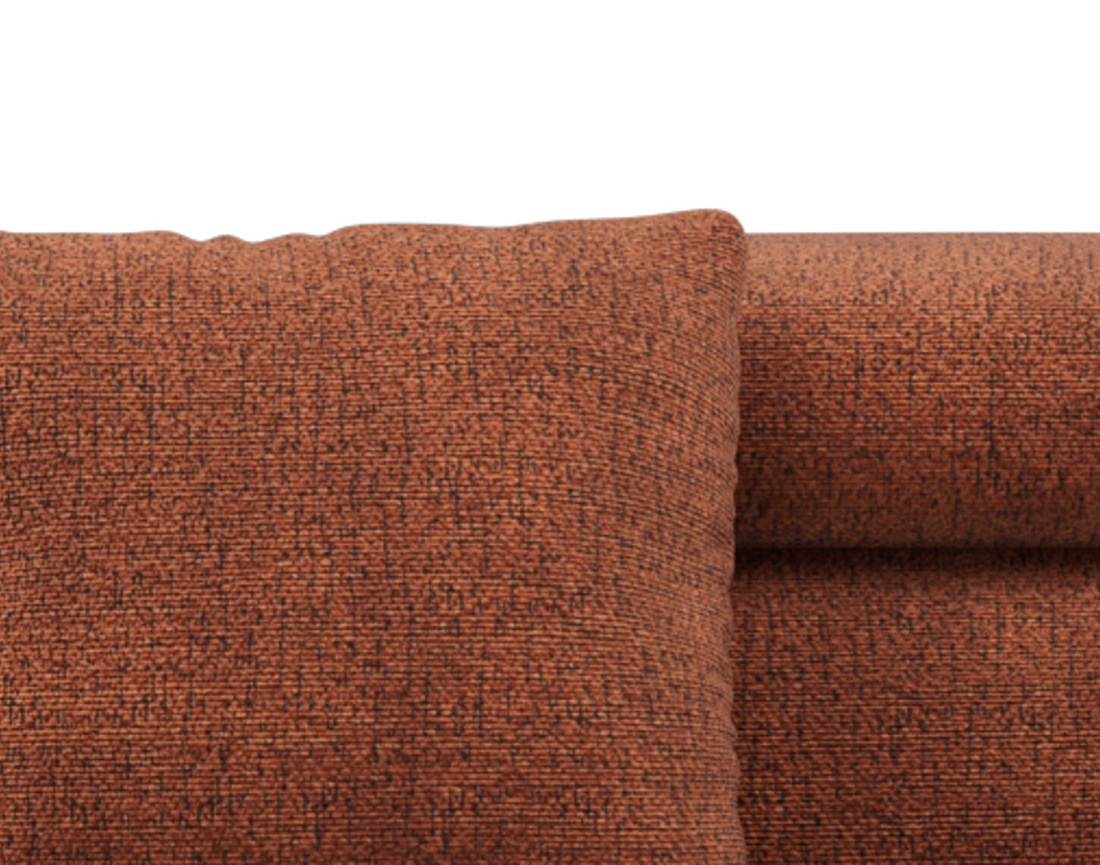 Canapé d'angle gauche 5 places convertible avec coffre et têtières réglables en velours texturé Margaux Canapé d'angle gauche 5 places convertible avec coffre et têtières réglables en velours texturé Margaux