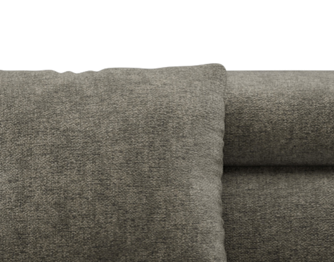 Canapé d'angle gauche 5 places convertible avec coffre et têtières réglables en velours texturé Margaux