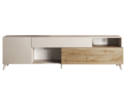 Meuble TV 2 portes et 1 tiroir 241 cm Estelle