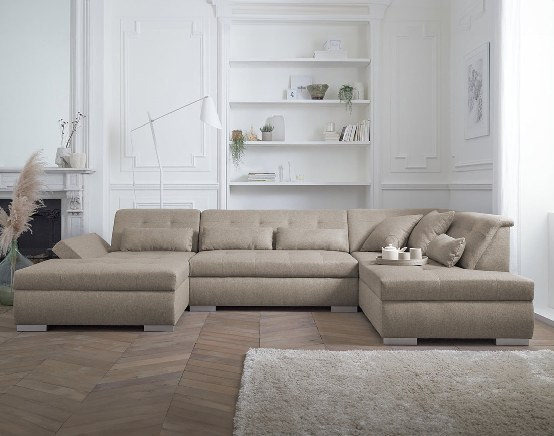 Canapé panoramique d'angle droit 7 places XXL Vermont Canapé panoramique d'angle droit 7 places XXL Vermont