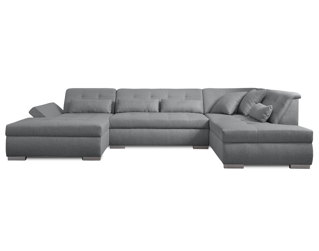 Canapé panoramique d'angle droit 7 places XXL Vermont