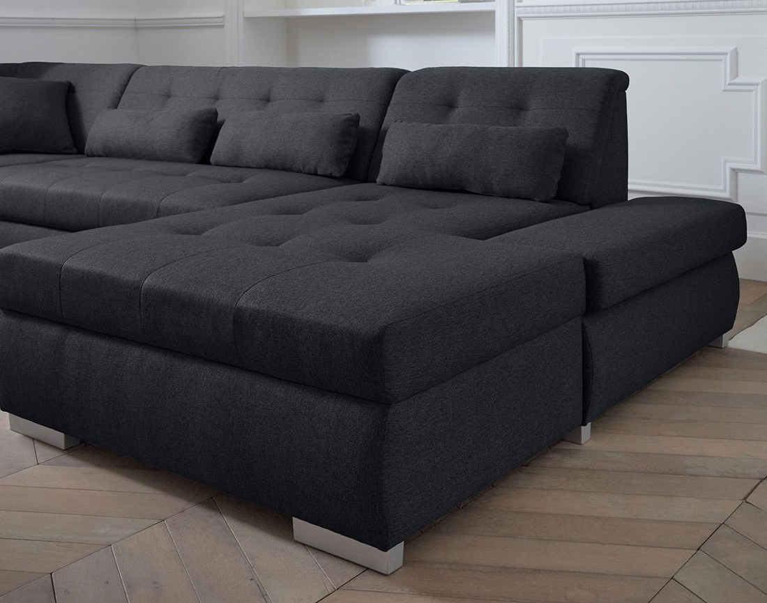 Canapé panoramique d'angle gauche 7 places XXL Vermont