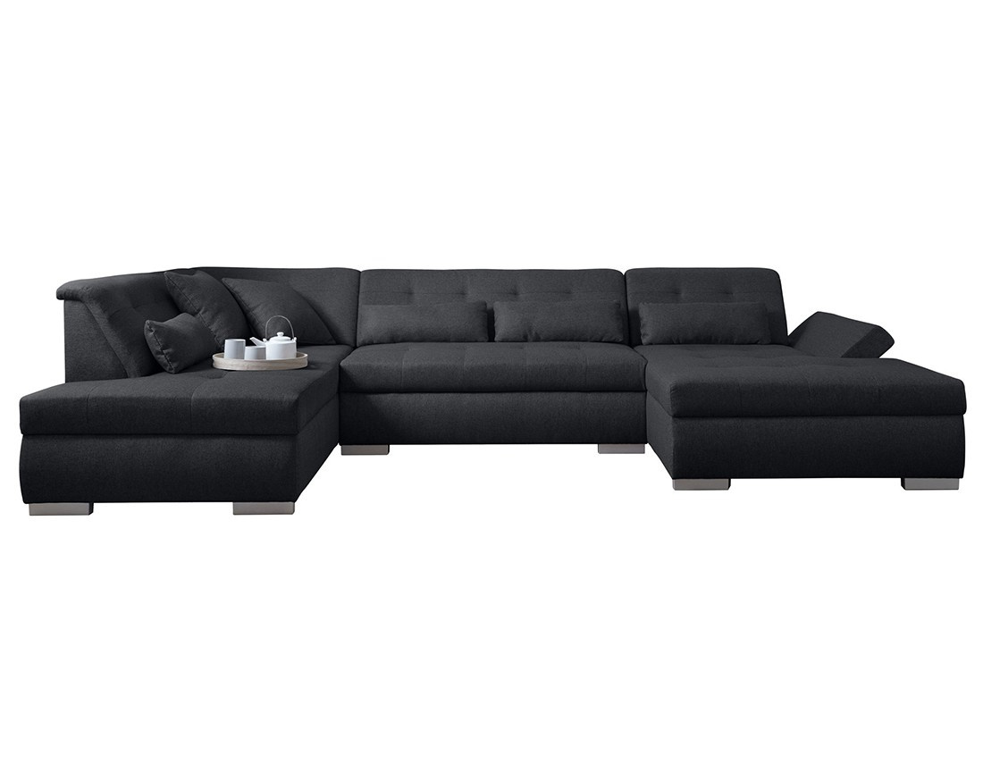 Canapé panoramique d'angle gauche 7 places XXL Vermont