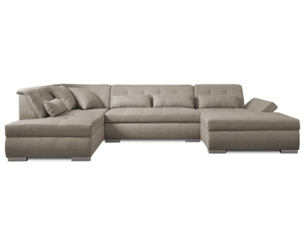 Canapé panoramique d'angle gauche 7 places XXL Vermont