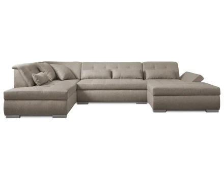 Canapé panoramique d'angle gauche 7 places XXL Vermont