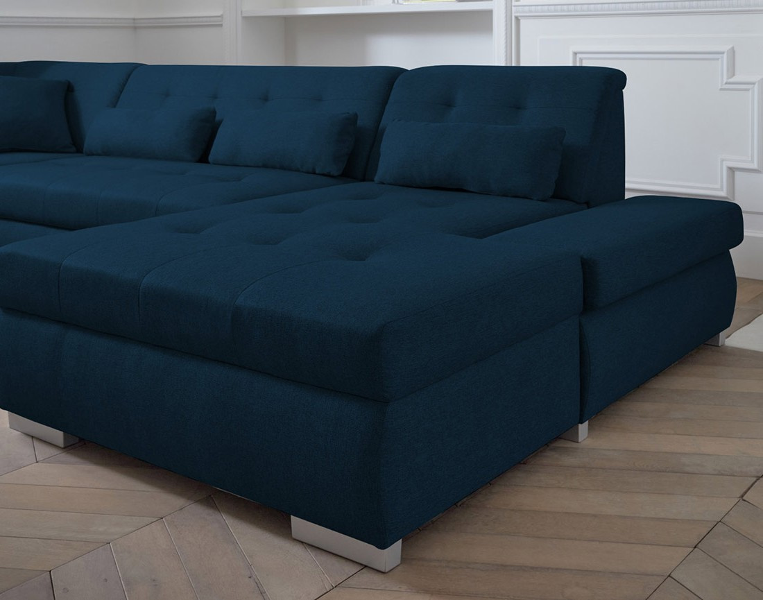 Canapé panoramique d'angle gauche 7 places XXL Vermont