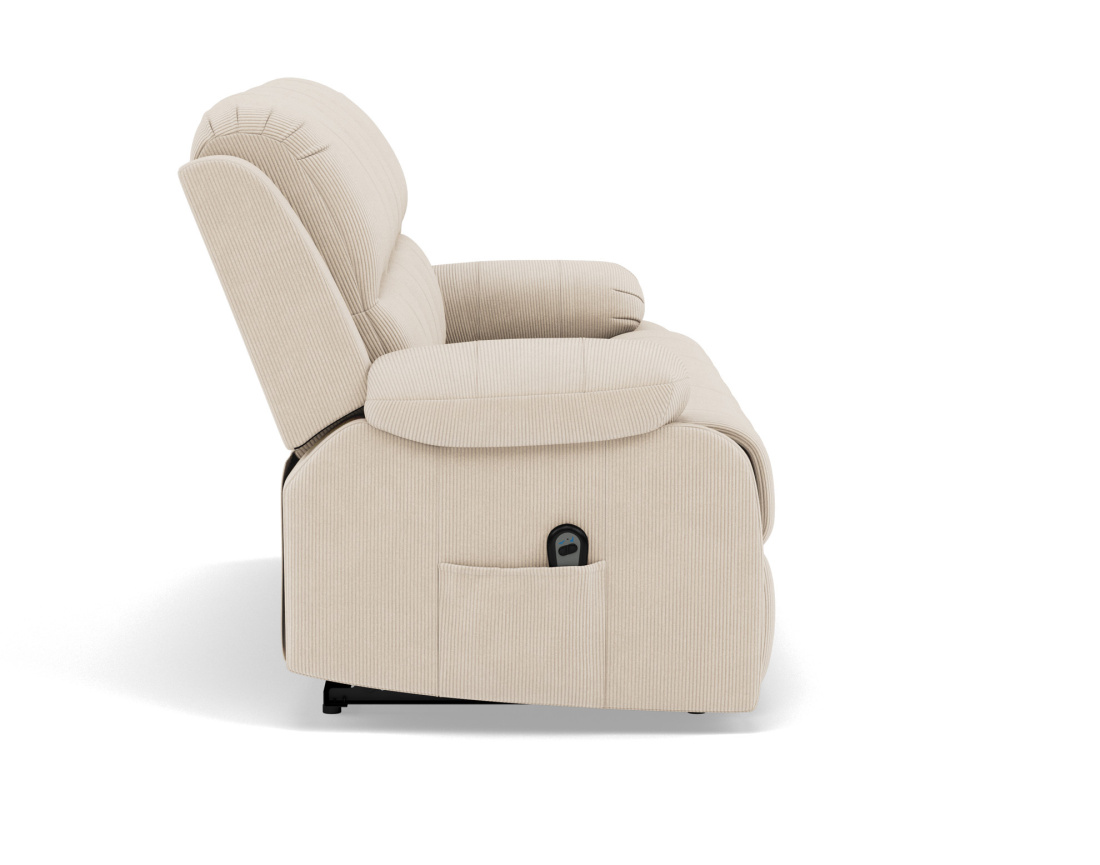 Canapé 3 places relax électrique en velours côtelé Armand Canapé 3 places relax électrique en velours côtelé Armand