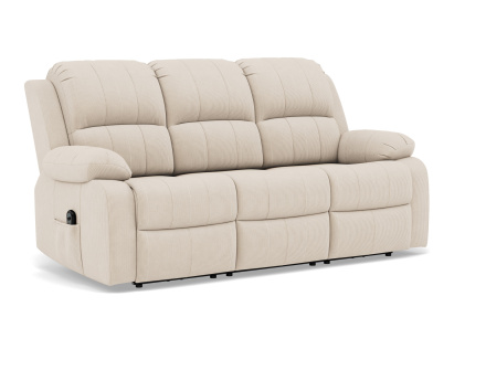 Canapé 3 places relax électrique en velours côtelé Armand
