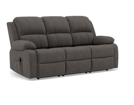 Canapé 3 places relax électrique en velours côtelé Armand
