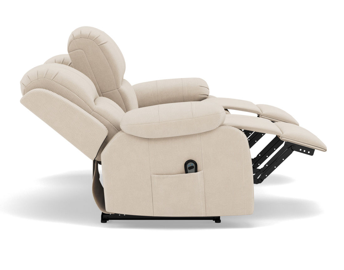 Canapé 3 places relax électrique en velours côtelé Armand Canapé 3 places relax électrique en velours côtelé Armand