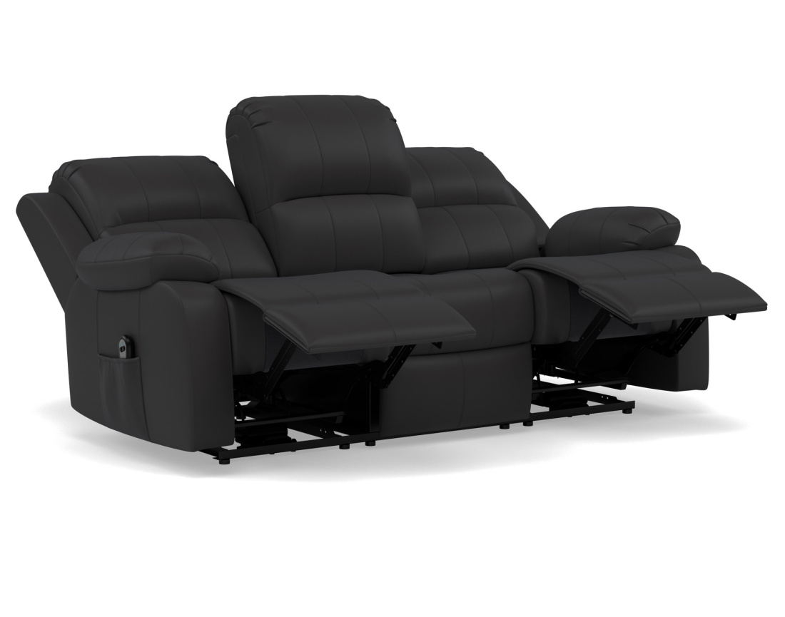 Canapé 3 places relax électrique en simili Armand Canapé 3 places relax électrique en simili Armand