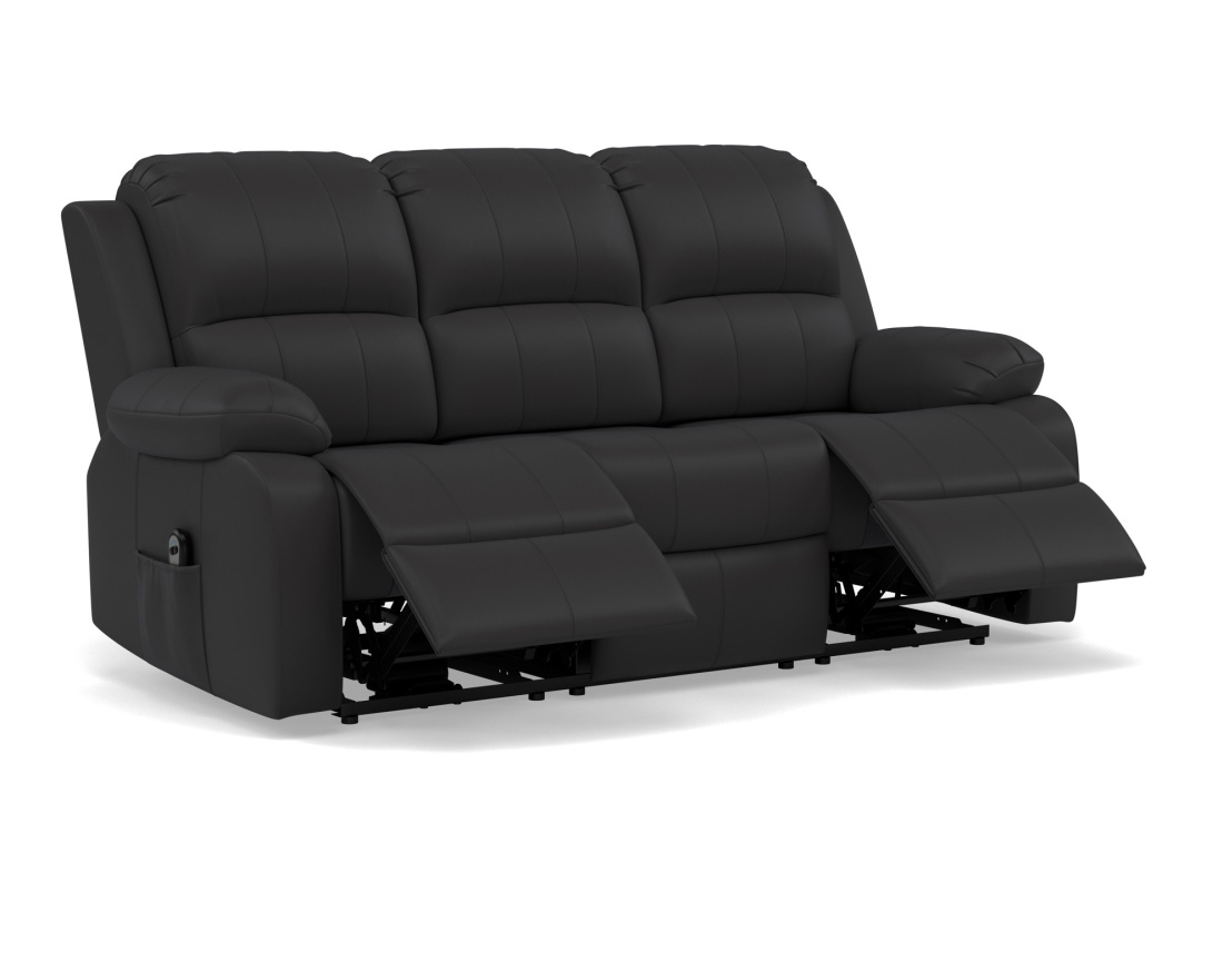 Canapé 3 places relax électrique en simili Armand Canapé 3 places relax électrique en simili Armand