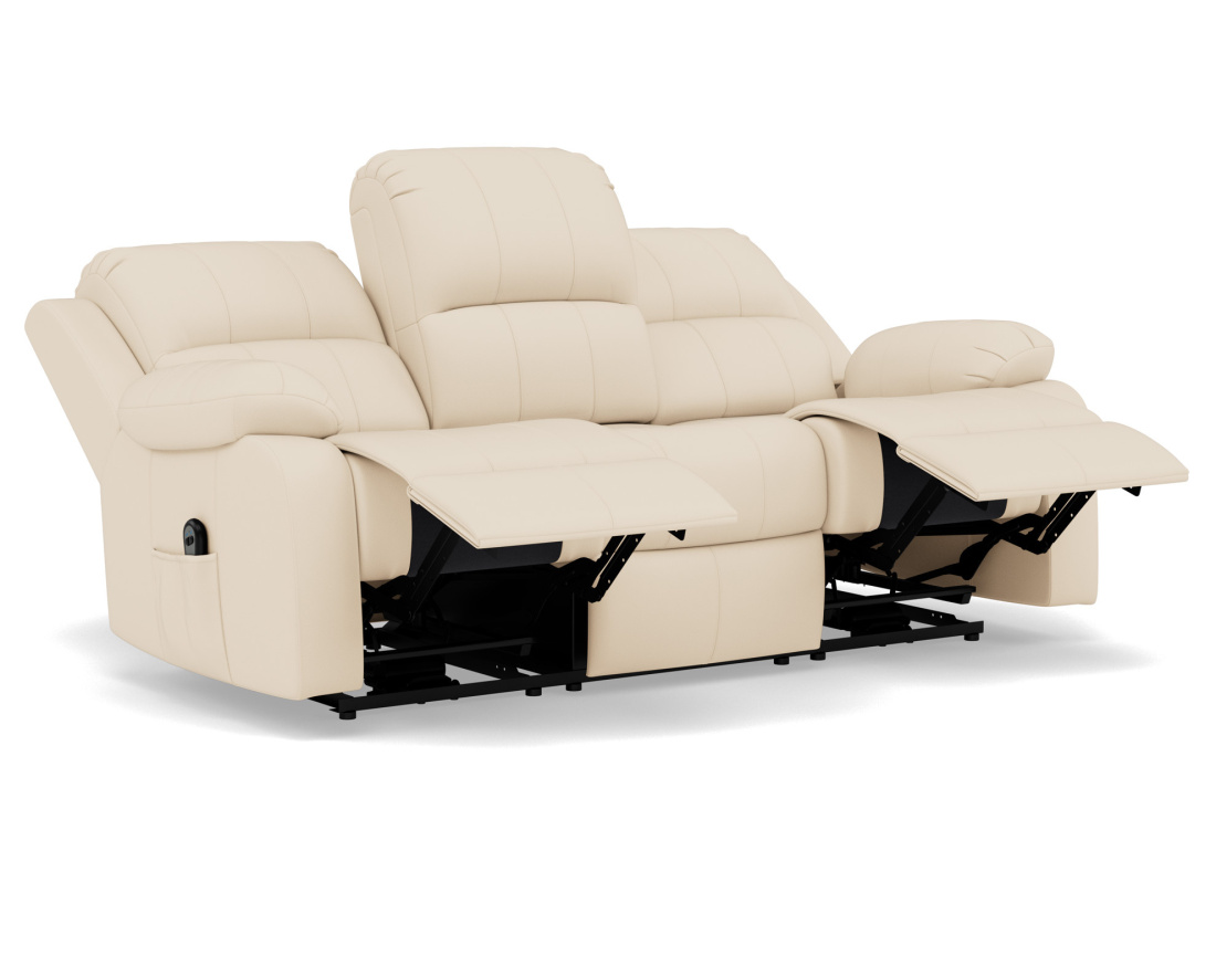Canapé 3 places relax électrique en simili Armand Canapé 3 places relax électrique en simili Armand