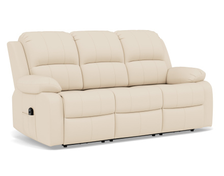 Canapé 3 places relax électrique en simili Armand