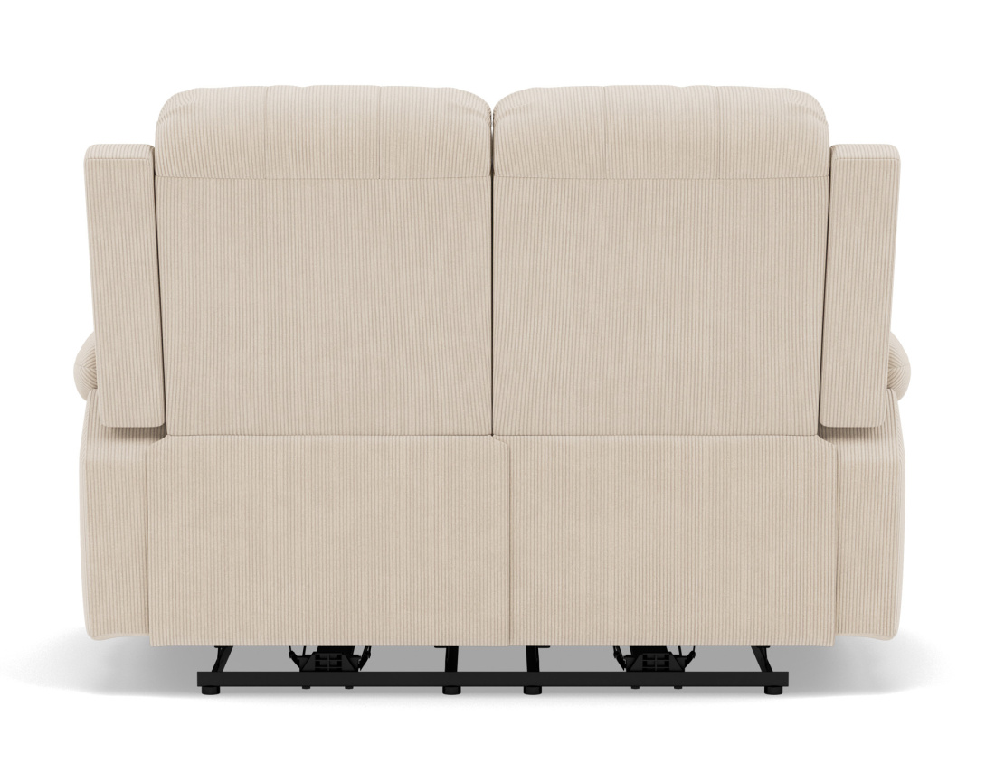 Canapé 2 places relax électrique en velours côtelé Armand