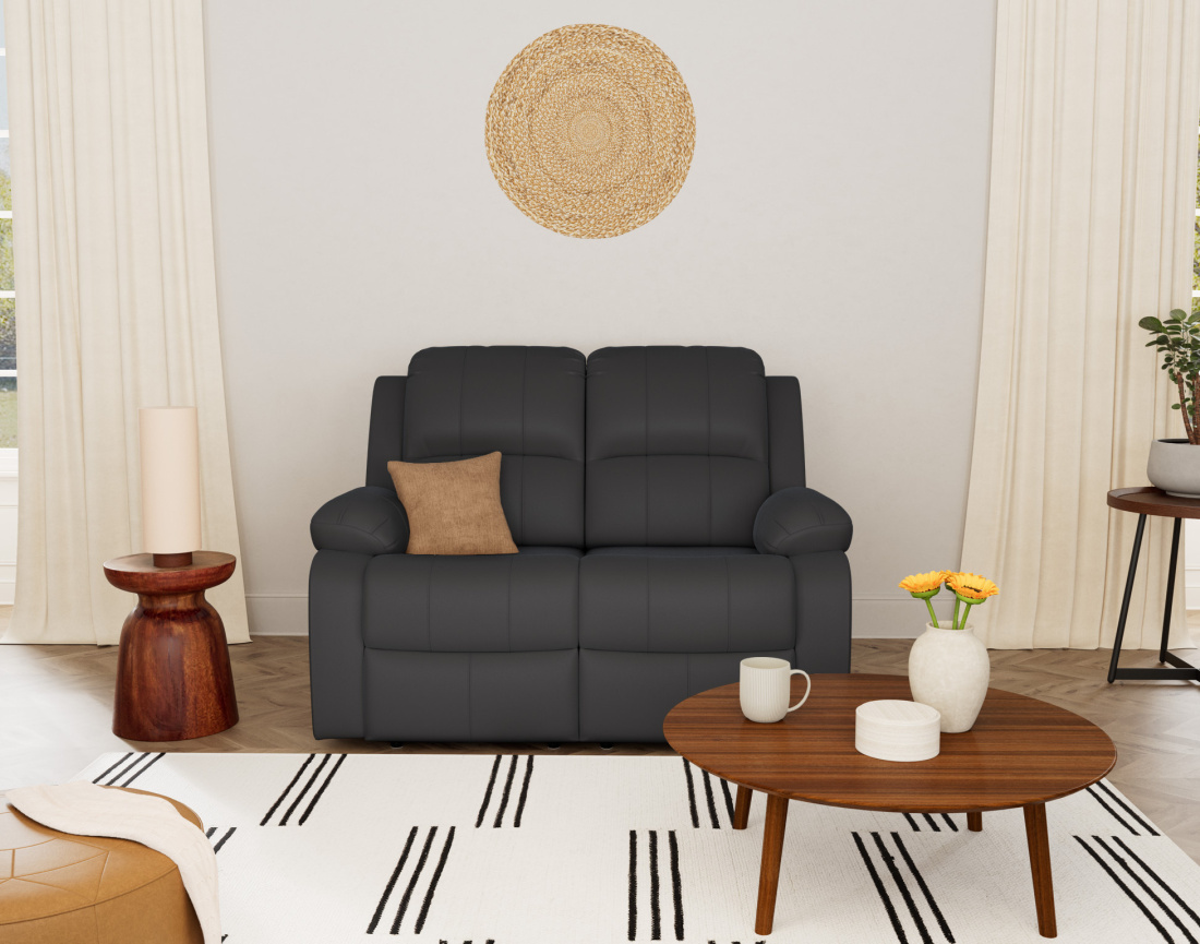 Canapé 2 places relax électrique en simili Armand Canapé 2 places relax électrique en simili Armand