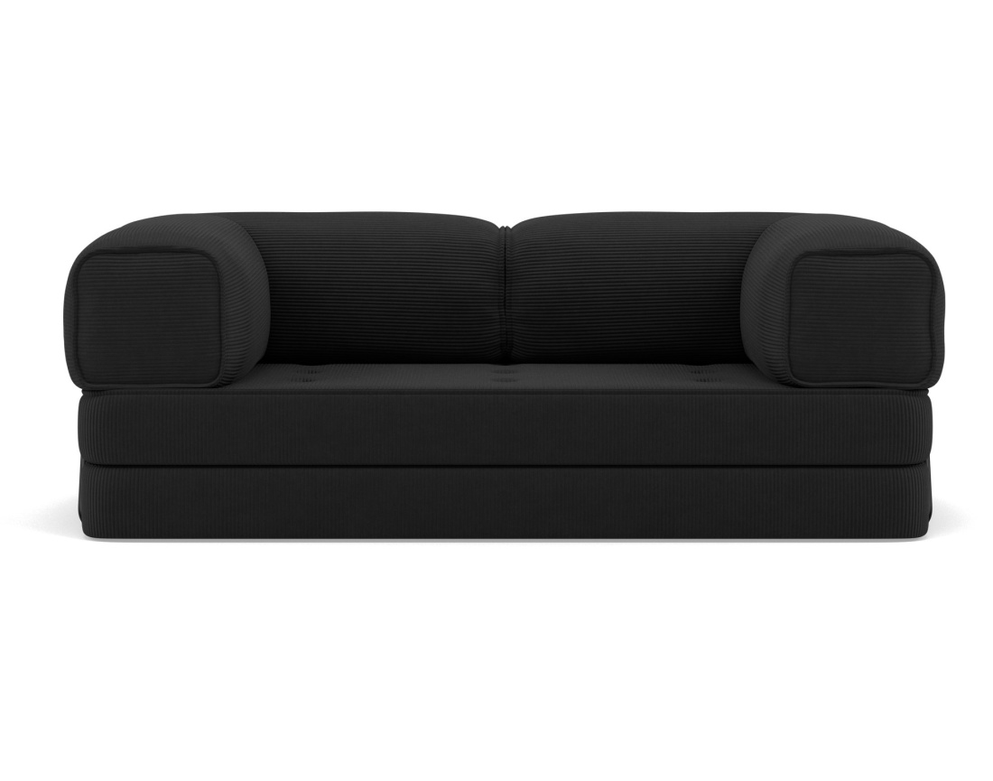 Canapé 3 places convertible en velours côtelé Poppy Canapé 3 places convertible en velours côtelé Poppy