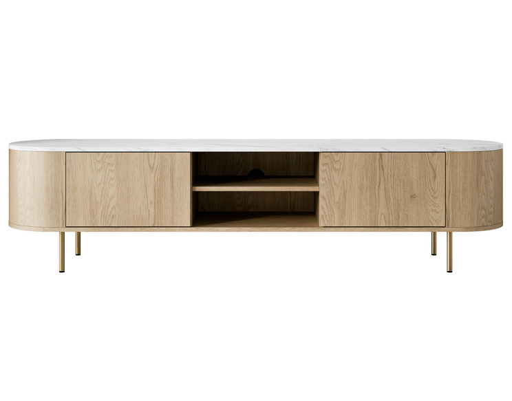 Meuble tv 184 cm 2 portes...