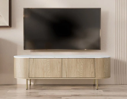 Meuble tv 139 cm 2 portes...