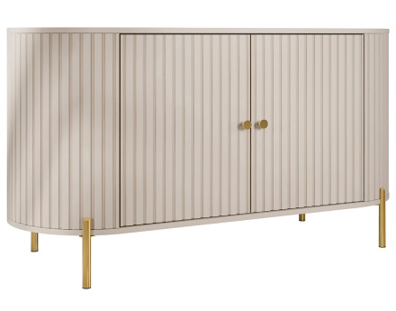 Buffet bas 139 cm 2 portes et 1 étagère Jaime