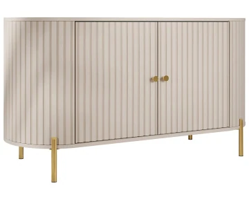 Buffet bas 139 cm 2 portes et 1 étagère Jaime