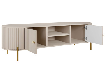 Meuble tv 175 cm 2 portes et 2 niches Jaime