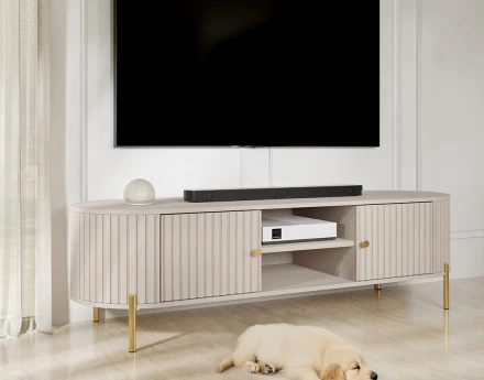 Meuble tv 175 cm 2 portes...