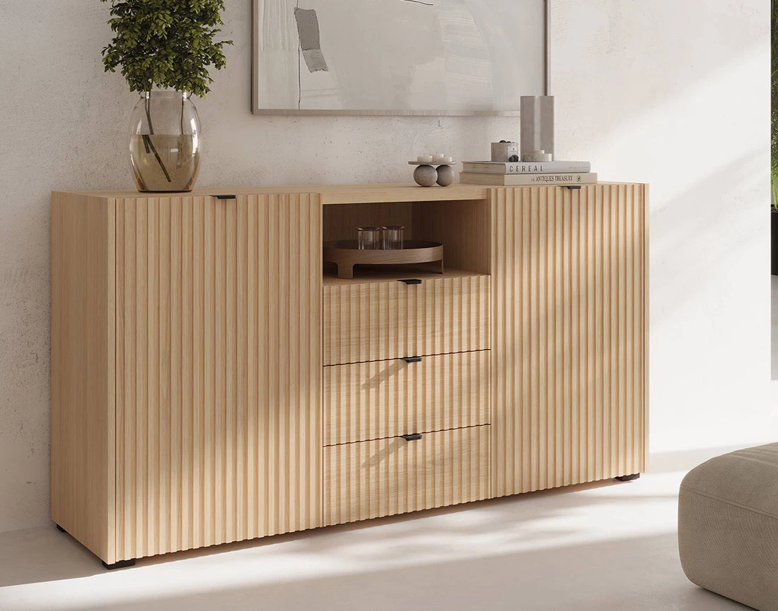 Buffet bas 150 cm 2 portes,...