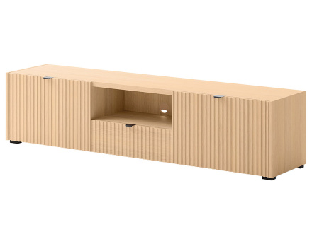 Meuble tv 179 cm 2 portes, 1 tiroir et 1 niche Judy
